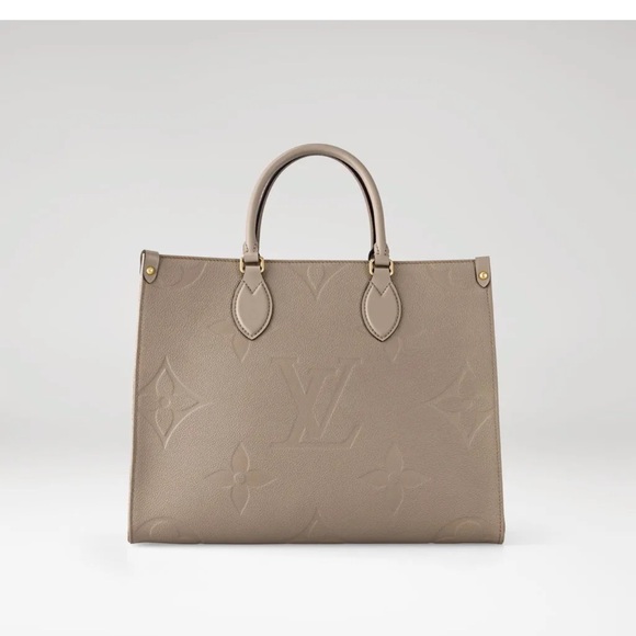 Louis Vuitton Handbags - Louis Vuitton Taupe Embossed Onthego Tote